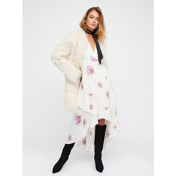 NWT FREE PEOPLE Birdie Asymmetical Hem Dress - Picture 3 of 8